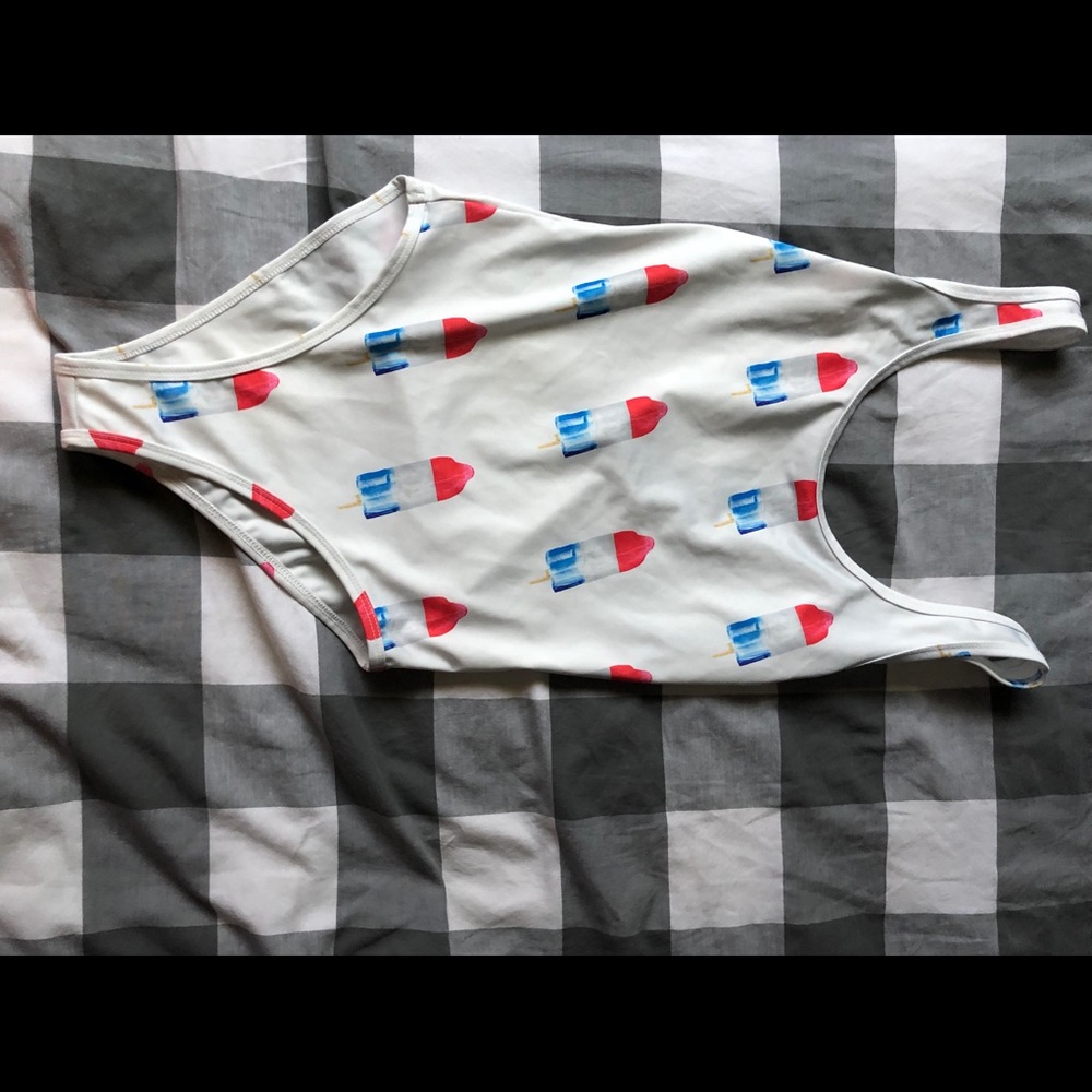 Ice Cream Popsicle One Piece Bathing Suit
